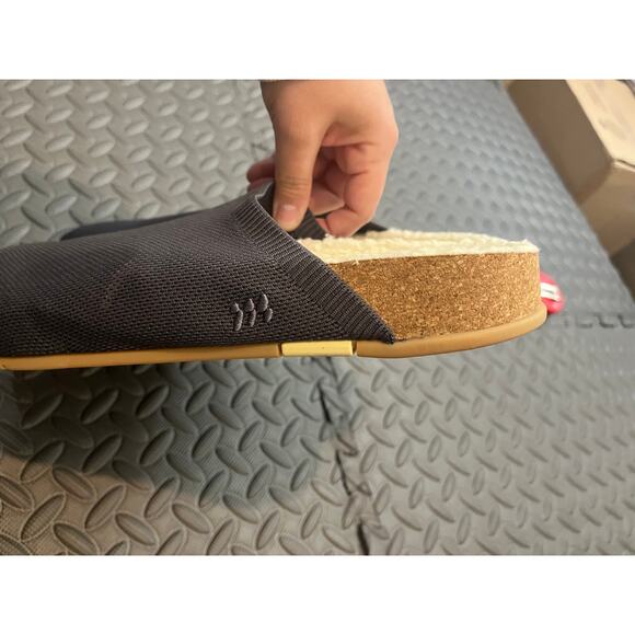 MESSAGE Eco-Shearling Henning Mule Gray Steel Mens Slippers Size 46 US 13 - Picture 7 of 7